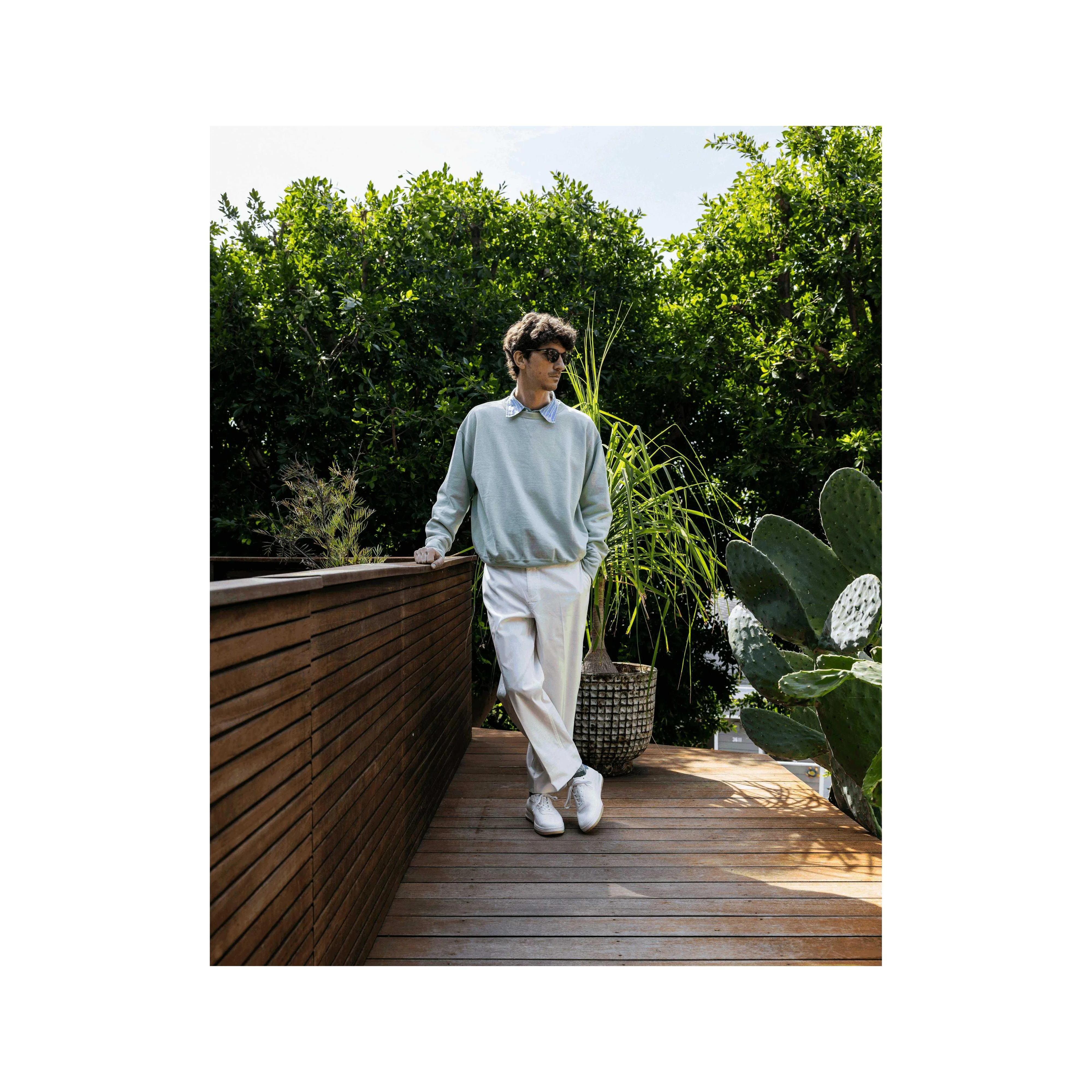 Basket Malone Knit - White Cactus Blue Shadow - Image 8