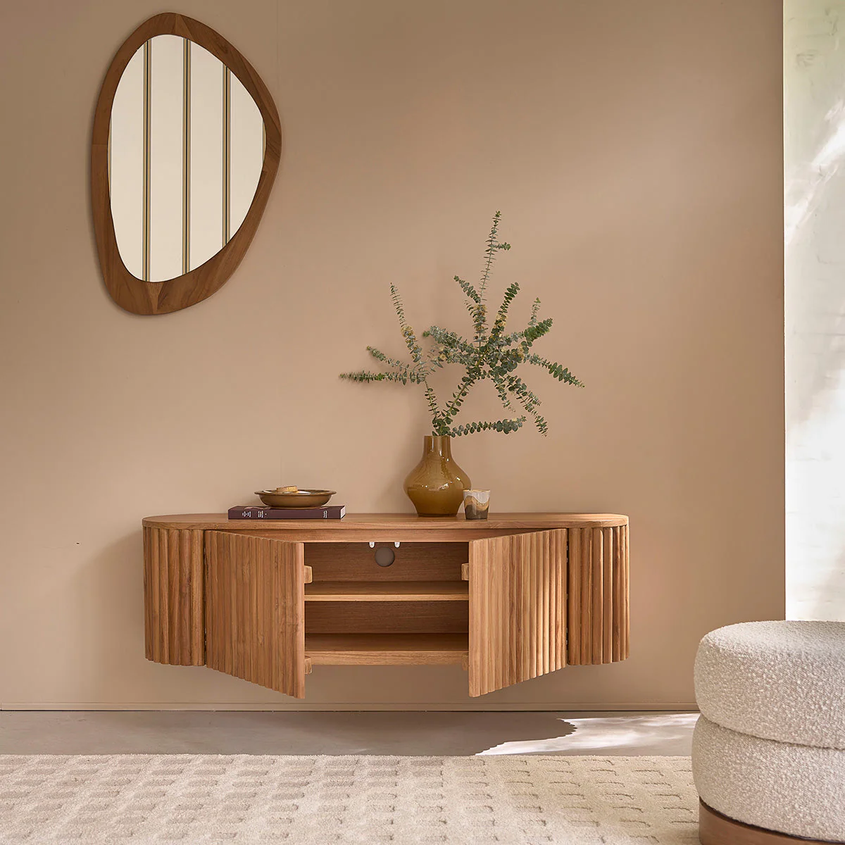 Meuble Tv Belize - Teck - Naturel - Image 3