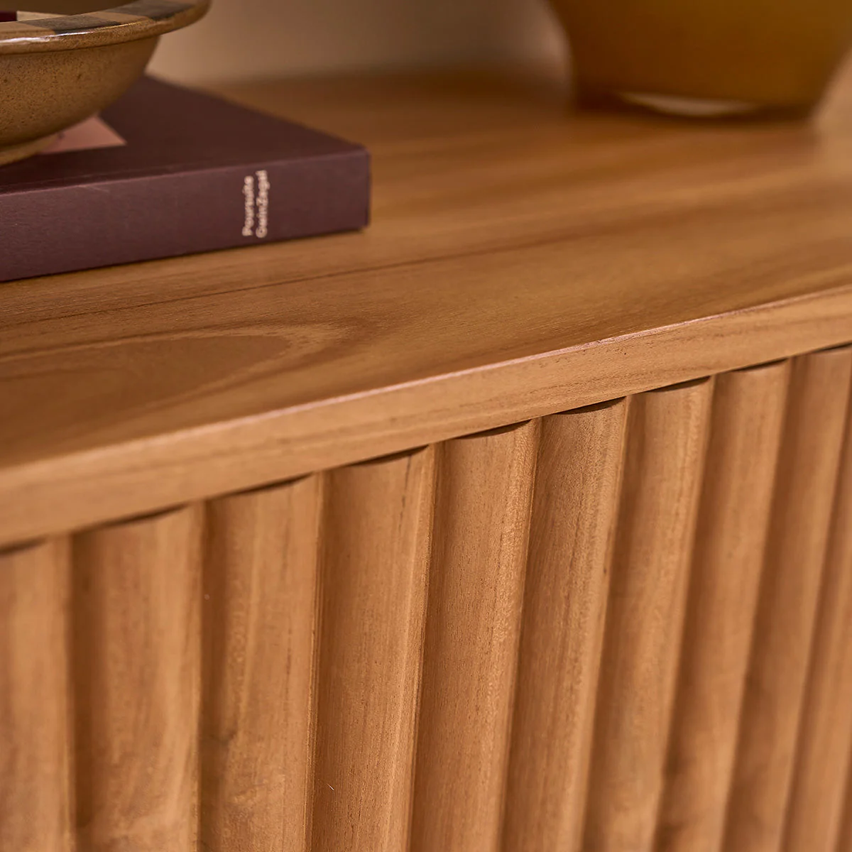 Meuble Tv Belize - Teck - Naturel - Image 4