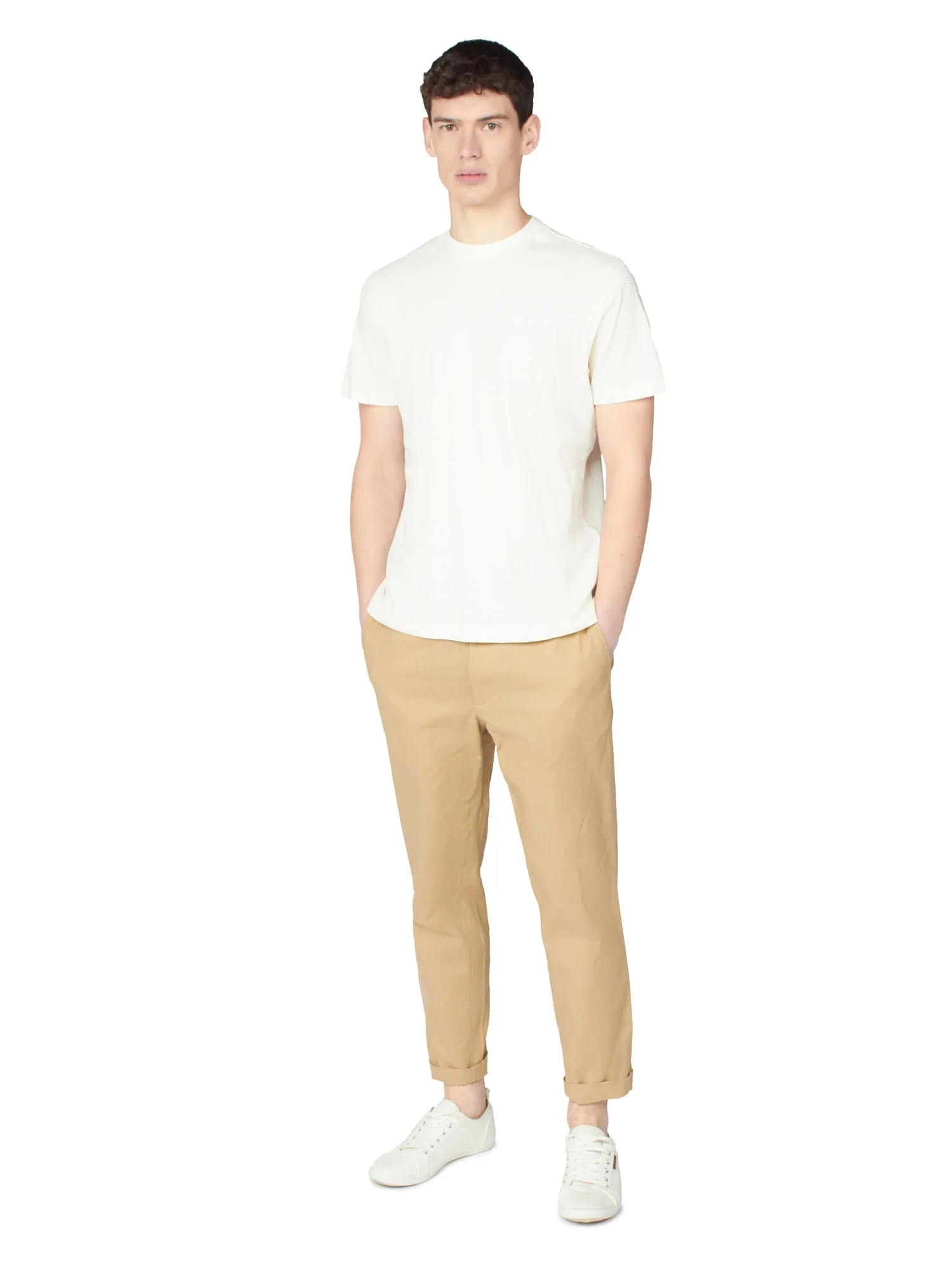 T-Shirt Texturé - Blanc - Image 5